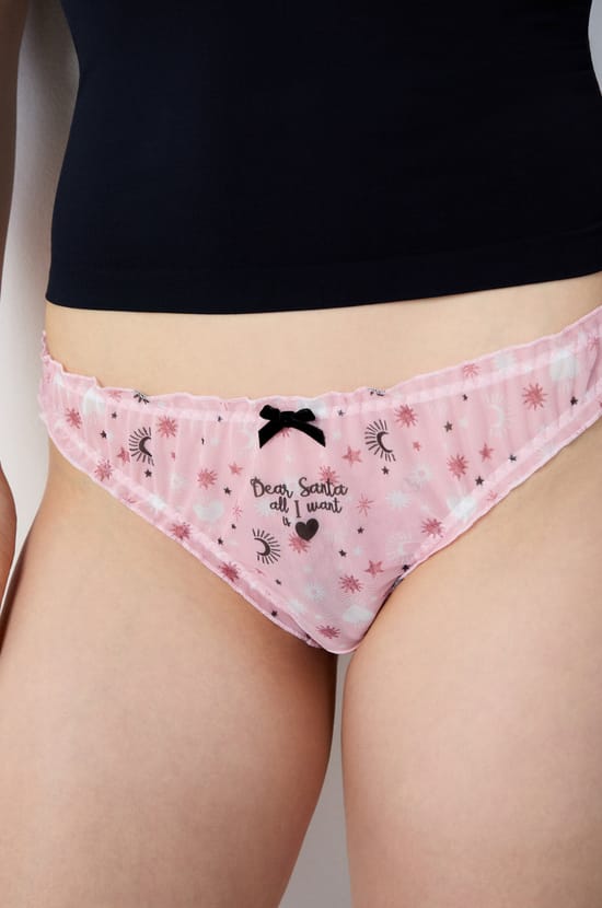Culotte bloomer en tulle imprimé;${refinementColor}