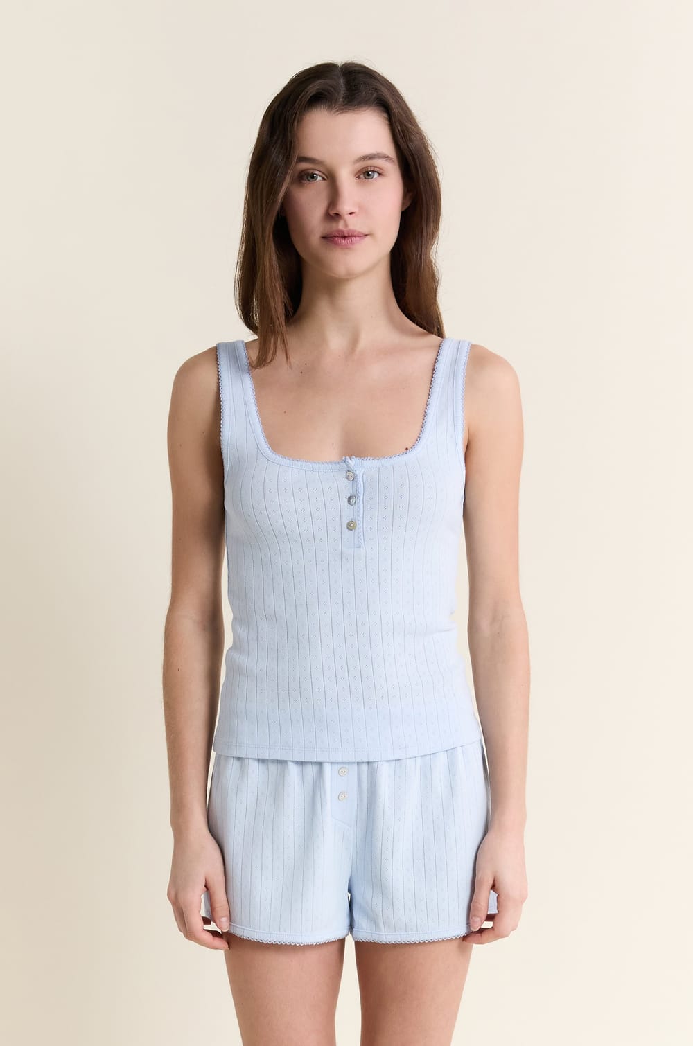 Pyjamashort van katoen;${refinementColor}