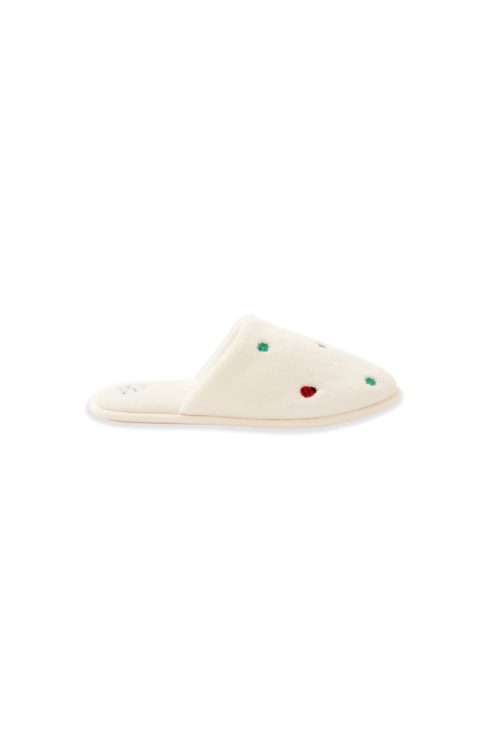 Chaussons mules &agrave; pois;${refinementColor}