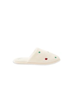 Chaussons mules &agrave; pois;${refinementColor}