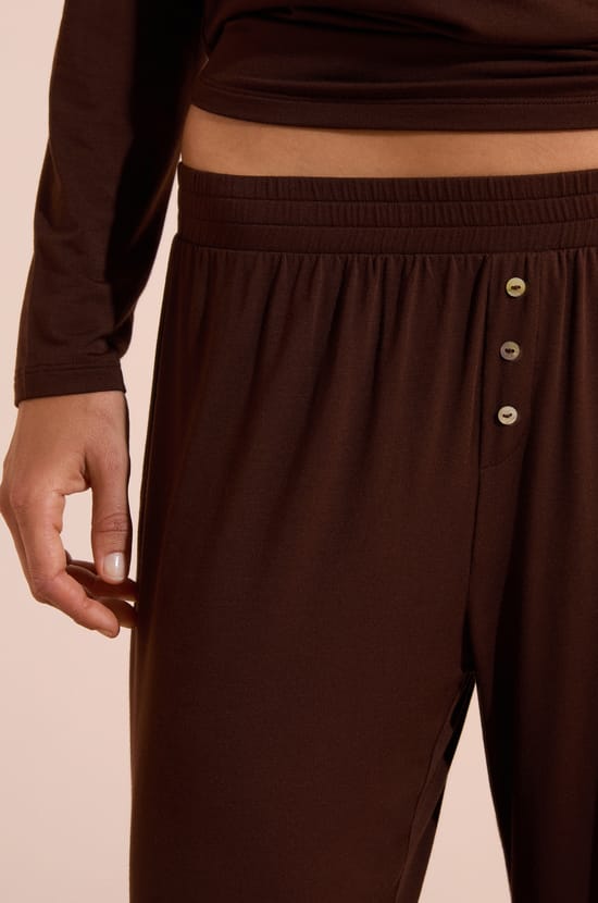 Pantalone de pijama liso;${refinementColor}