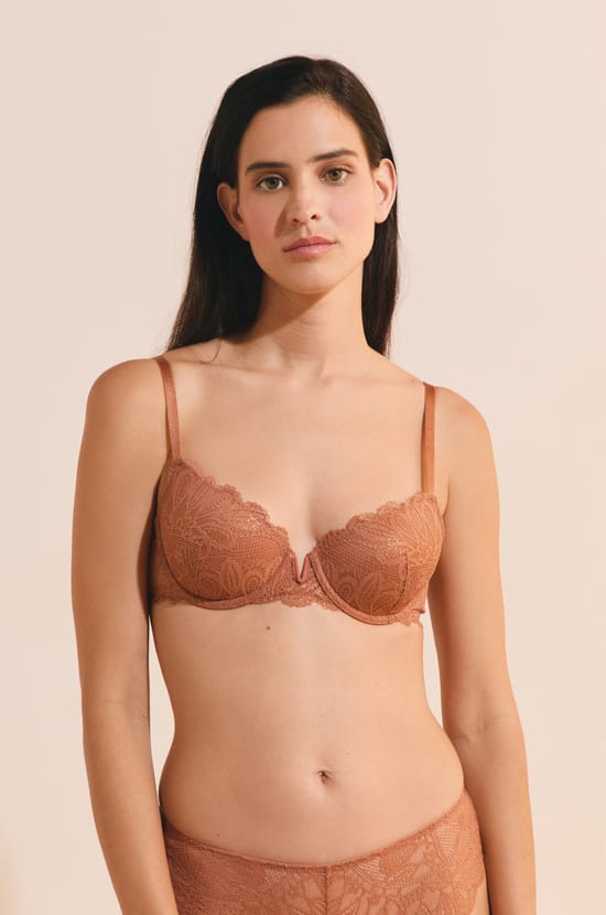 Soutien-gorge corbeille en dentelle;${refinementColor}