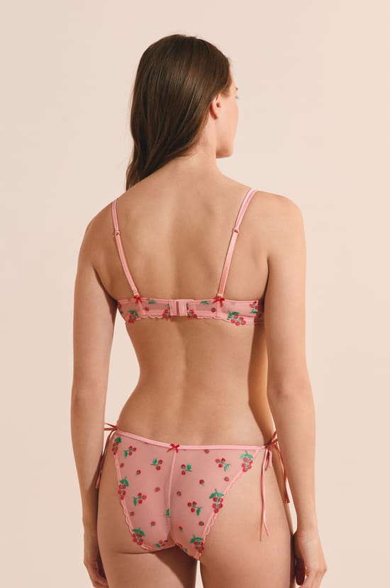 Soutien-gorge N.9 - Balconnet avec broderies tomates;${refinementColor}
