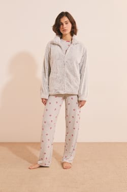 3-Piece Patterned Pajama Set;${refinementColor}