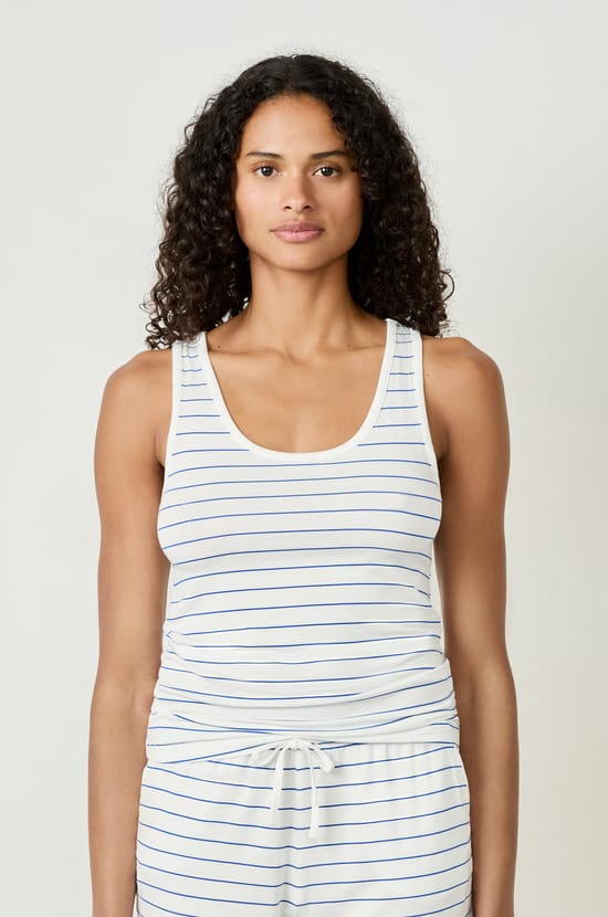 Striped Pyjama Tank Top;${refinementColor}