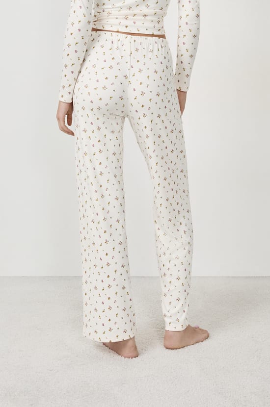 Floral Pyjama Trousers;${refinementColor}