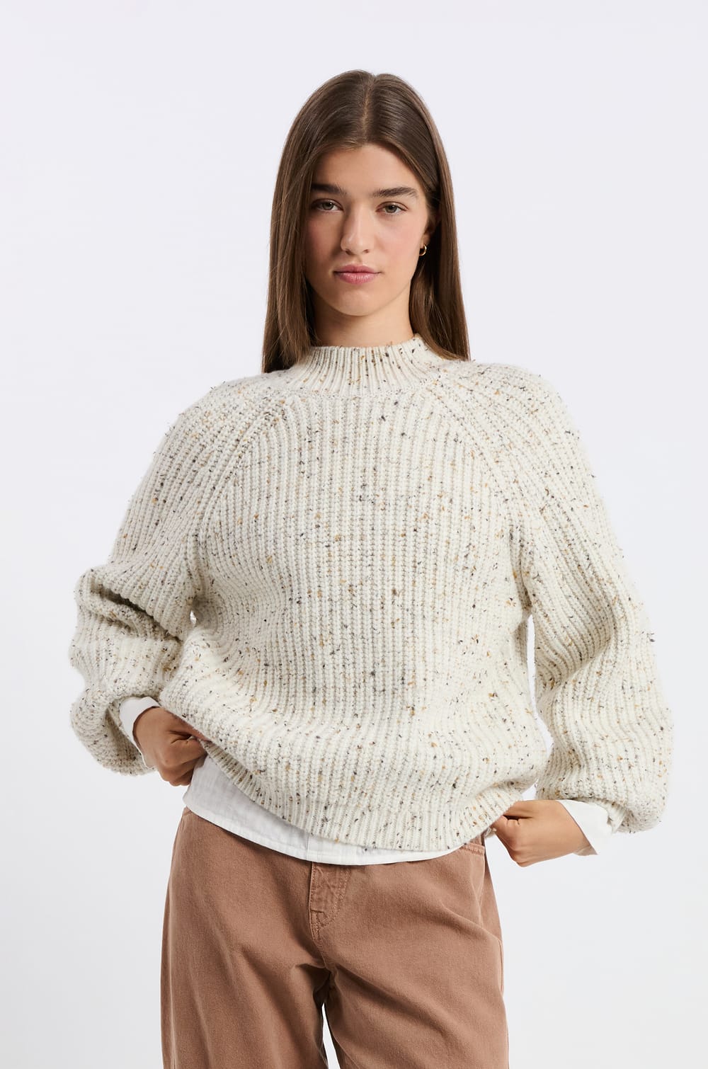 Jersey de cuello alto;${refinementColor}