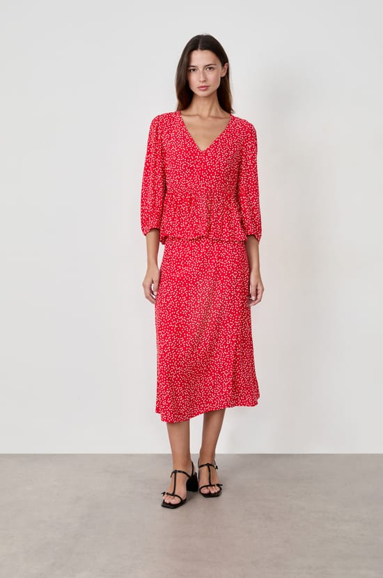 Polka Dot Blouse;${refinementColor}