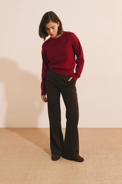 Pull manches longues en maille;${refinementColor}