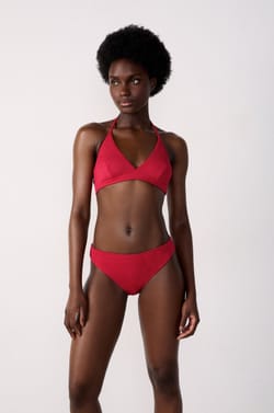 Culotte de bikini bas de maillot texturée;${refinementColor}