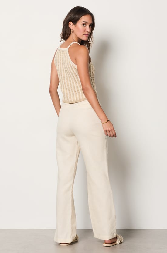 Glittery Tank Top with Thin Straps;${refinementColor}