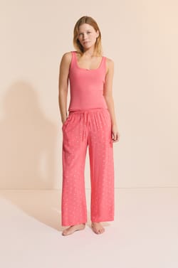 D&eacute;bardeur de pyjama en pointelle;${refinementColor}