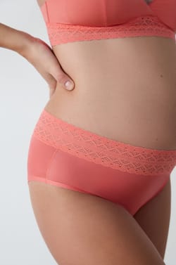 Culotte midi de maternité détails dentelle;${refinementColor}