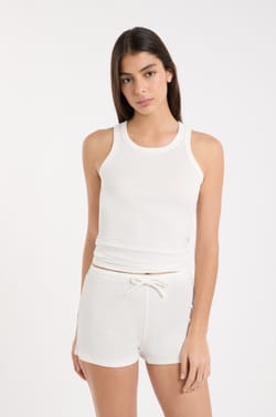 Pyjama Shorts mit Baumwolle;${refinementColor}