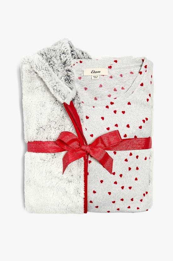 Ensemble 3 pièces de pyjamas veste polaire;${refinementColor}
