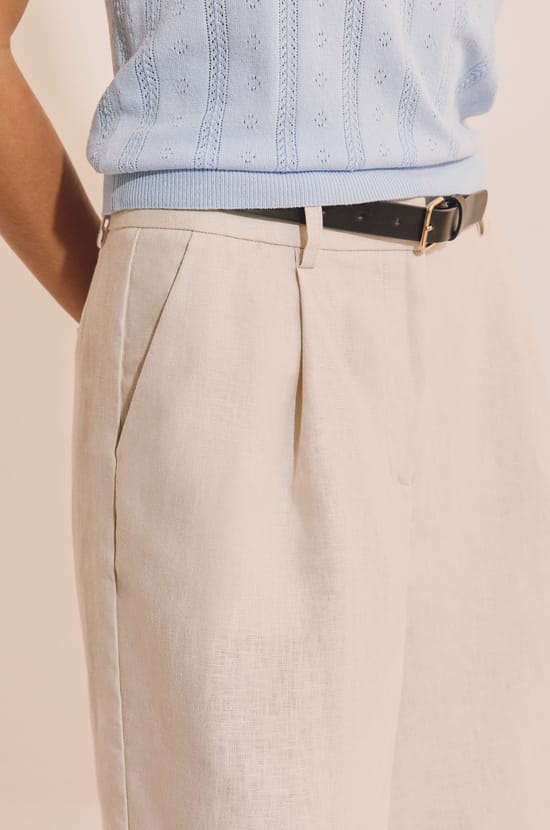 Bermuda en lin;${refinementColor}