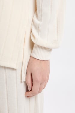 Sudadera de pijama de cuello redondo;${refinementColor}