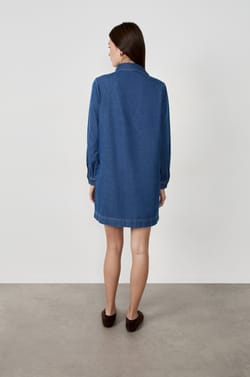 Robe manches longues en coton;${refinementColor}