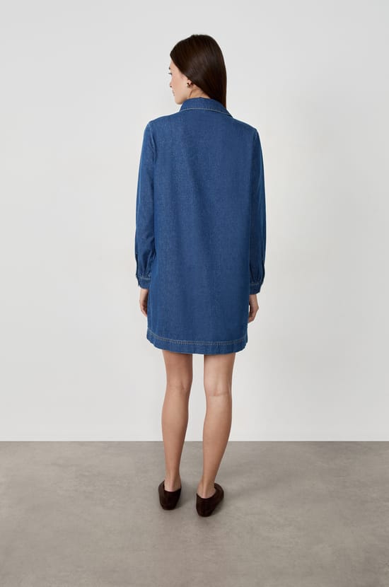 Robe manches longues en coton;${refinementColor}