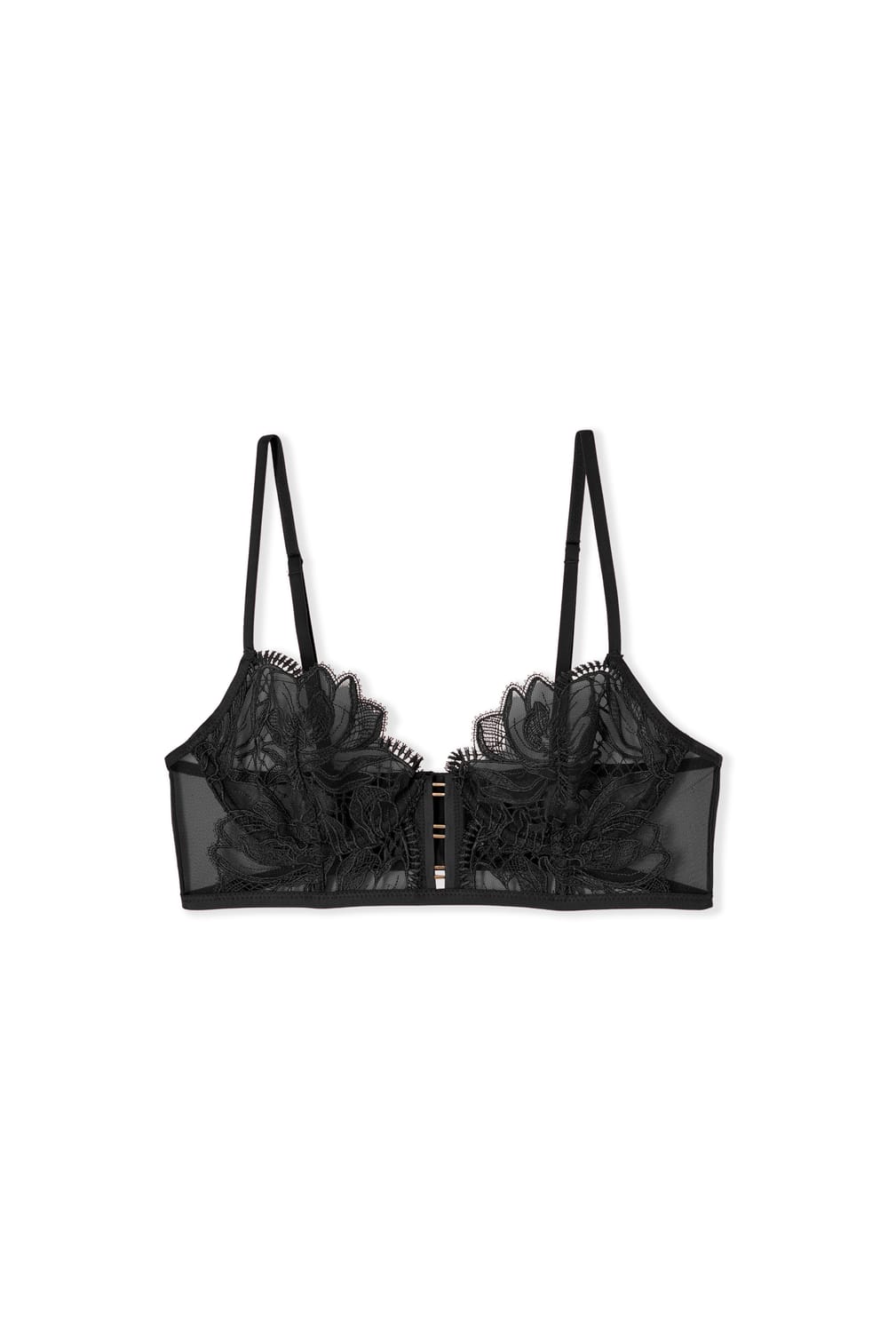 Bustier Bra in Guipure Lace;${refinementColor}