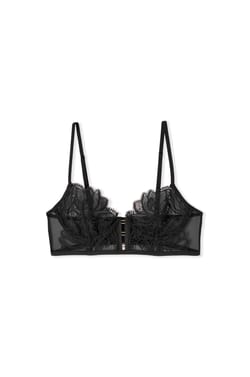 Bustier Bra in Guipure Lace;${refinementColor}