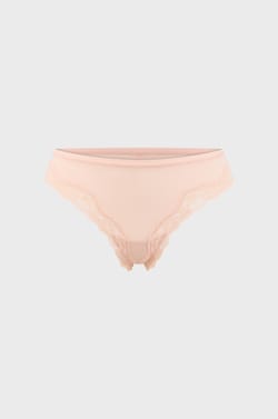Microfibre and Lace Tanga;${refinementColor}