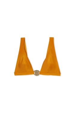 Haut de maillot triangle satin&eacute; avec d&eacute;tail bijou - Etam x H&ocirc;tel Mahfouf;${refinementColor}