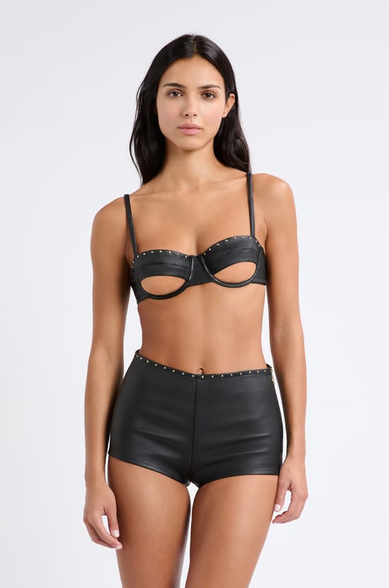 Soutien-gorge N.9 - Balconnet en cuir;${refinementColor}