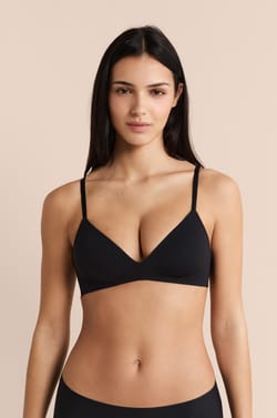 Wireless Lightly Lined Bra in Microfiber;${refinementColor}