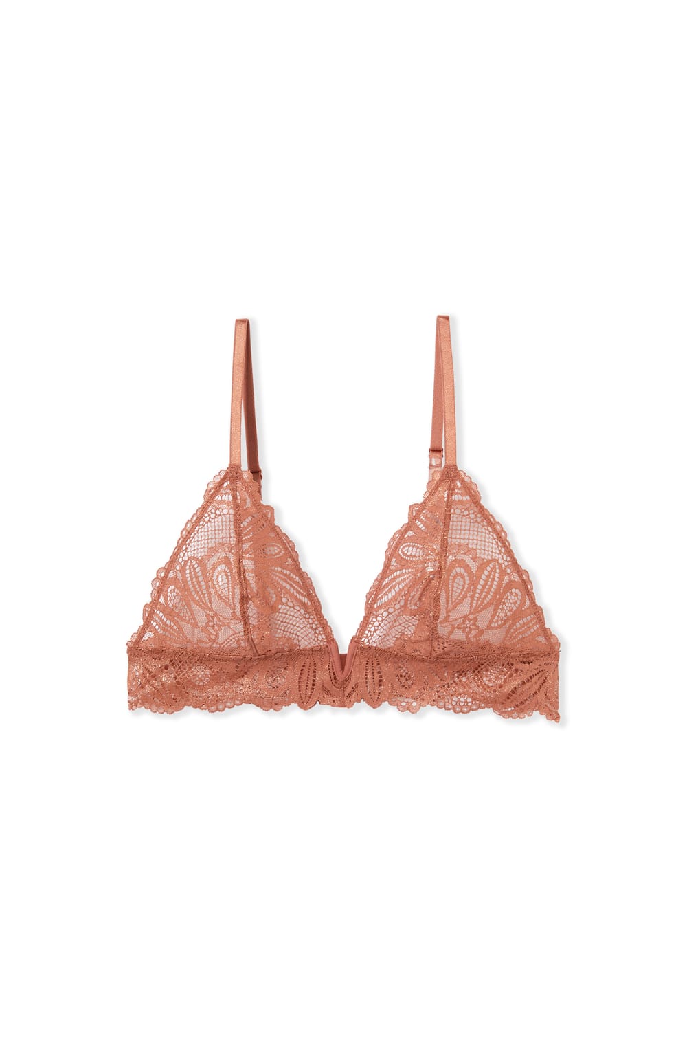Soutien-gorge triangle en dentelle;${refinementColor}