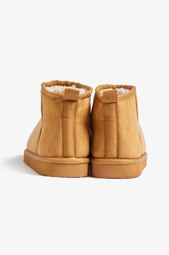 Lined Ankle Boot Slippers;${refinementColor}