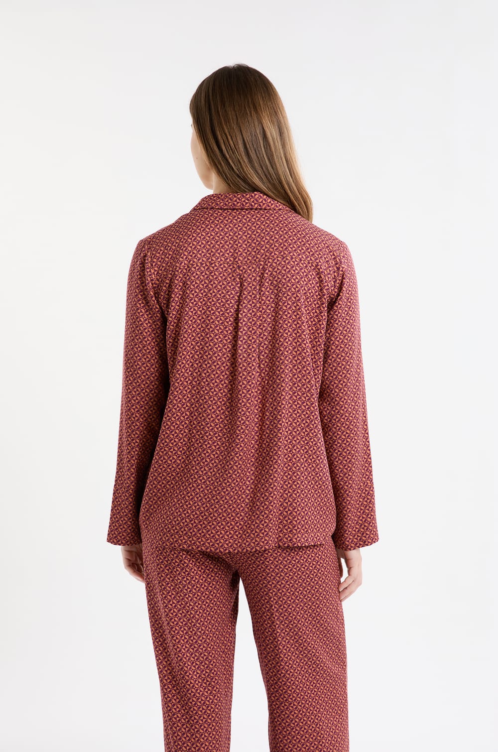 Camisa de pijama estampada;${refinementColor}