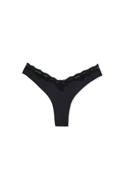 Tanga avec d&eacute;tail dentelle;${refinementColor}
