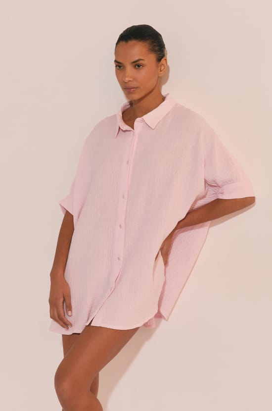 Chemise de nuit en coton;${refinementColor}