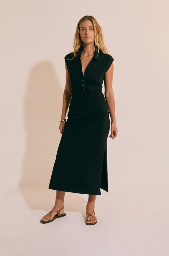 Robe longue en coton;${refinementColor}