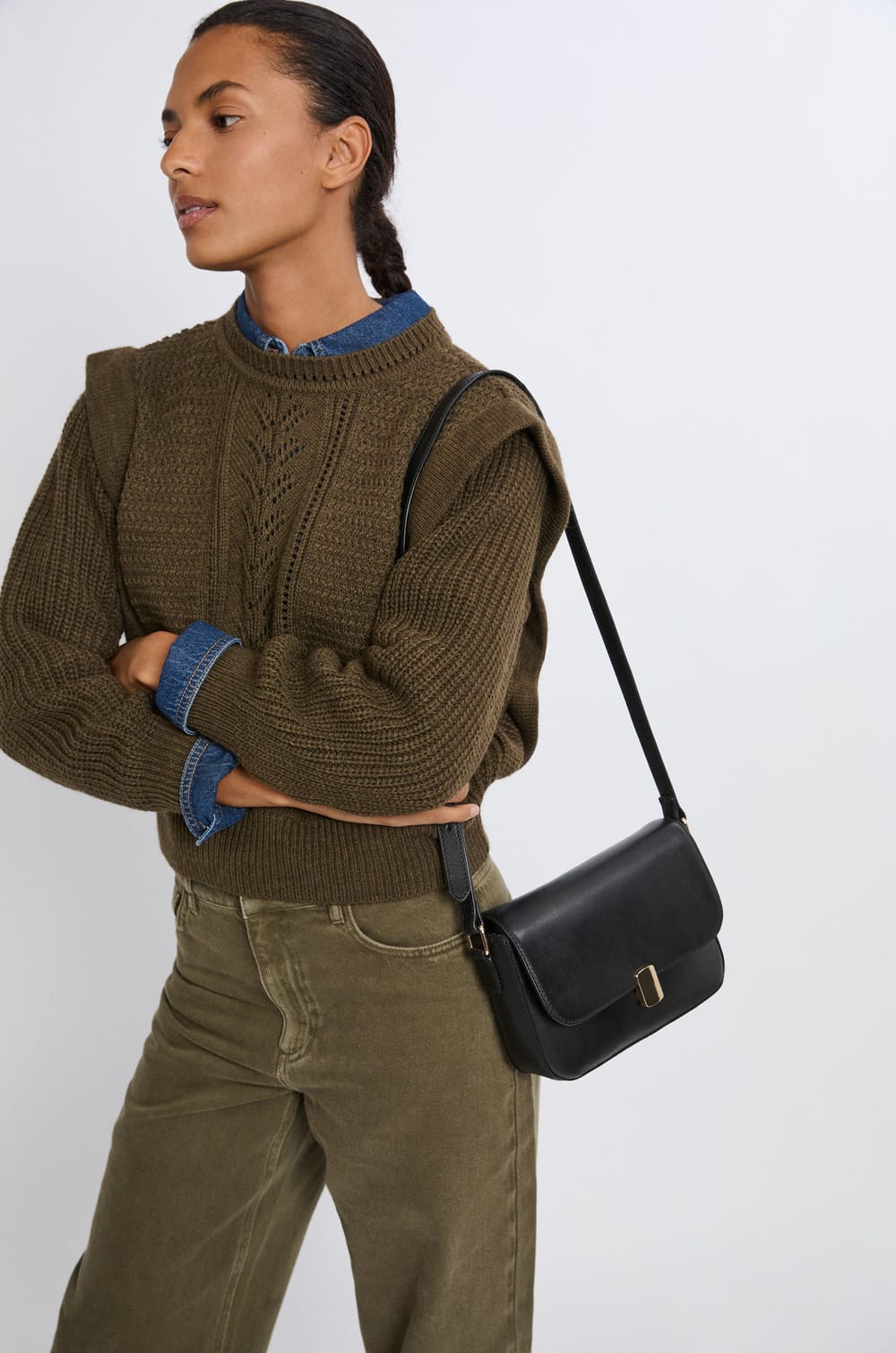 Bolso de cuero estampado;${refinementColor}