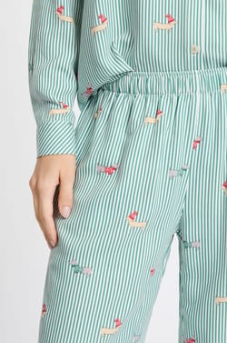 Patterned Pajama Pants;${refinementColor}