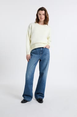 Oversized Long-Sleeved Sweater;${refinementColor}