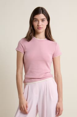 Tshirt manches courtes col rond;${refinementColor}