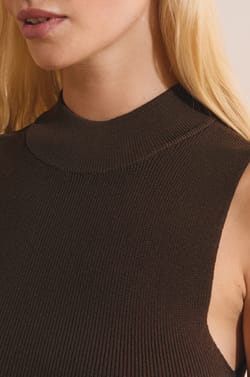 Short Dress with Funnel Neck;${refinementColor}