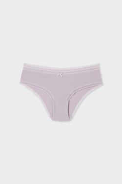 Shorty microfibre d&eacute;tails dentelle;${refinementColor}
