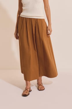 Jupe longue en coton;${refinementColor}