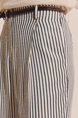 Pantalon &agrave; rayures;${refinementColor}