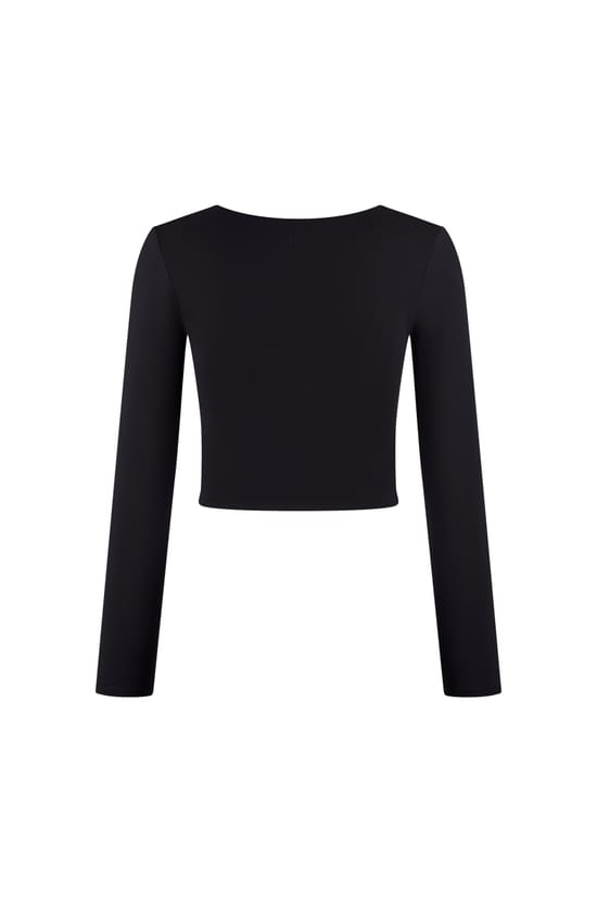 Top &agrave; encolure carr&eacute;e en microfibre;${refinementColor}