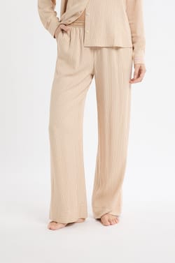 Pantalon de pyjama &agrave; rayures et taille &eacute;lastique;${refinementColor}