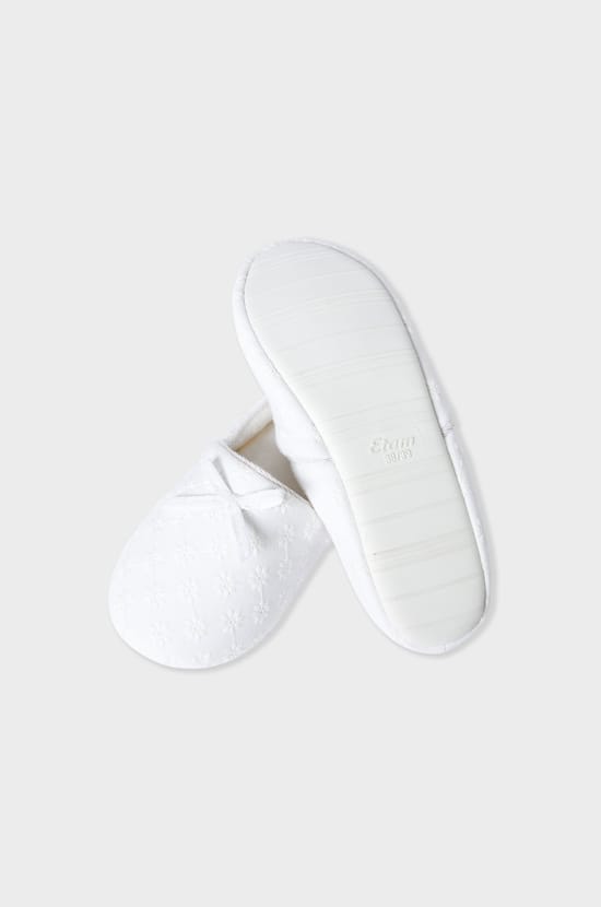 Chaussons mules &agrave; n&oelig;ud;${refinementColor}