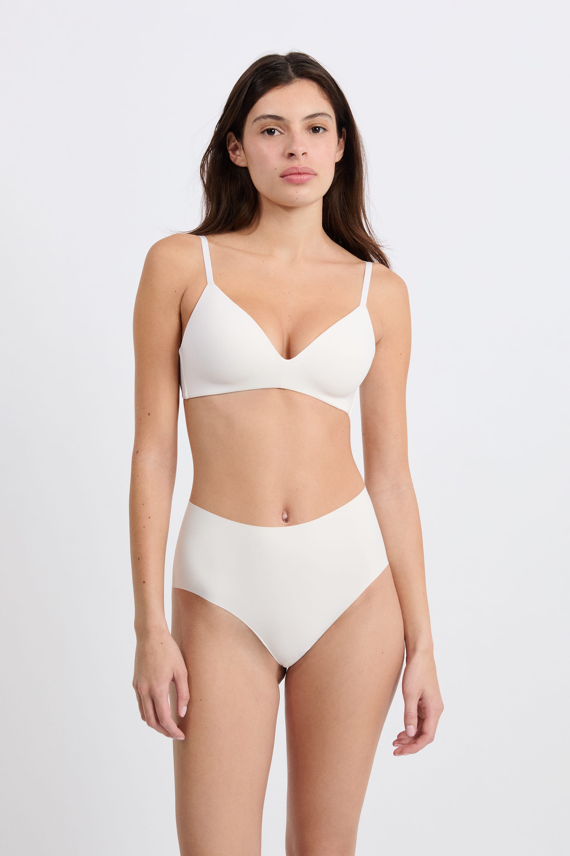 Soutien-gorge sans armatures Triumph Modern Lace+Cotton (Blanc