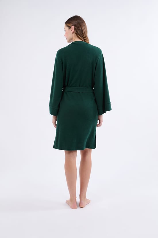 Velvet-Effect Robe;${refinementColor}