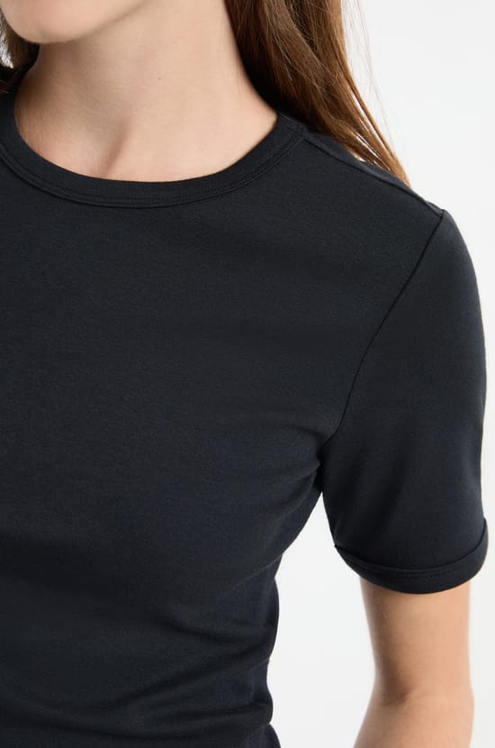 T-shirt manches courtes avec coton;${refinementColor}