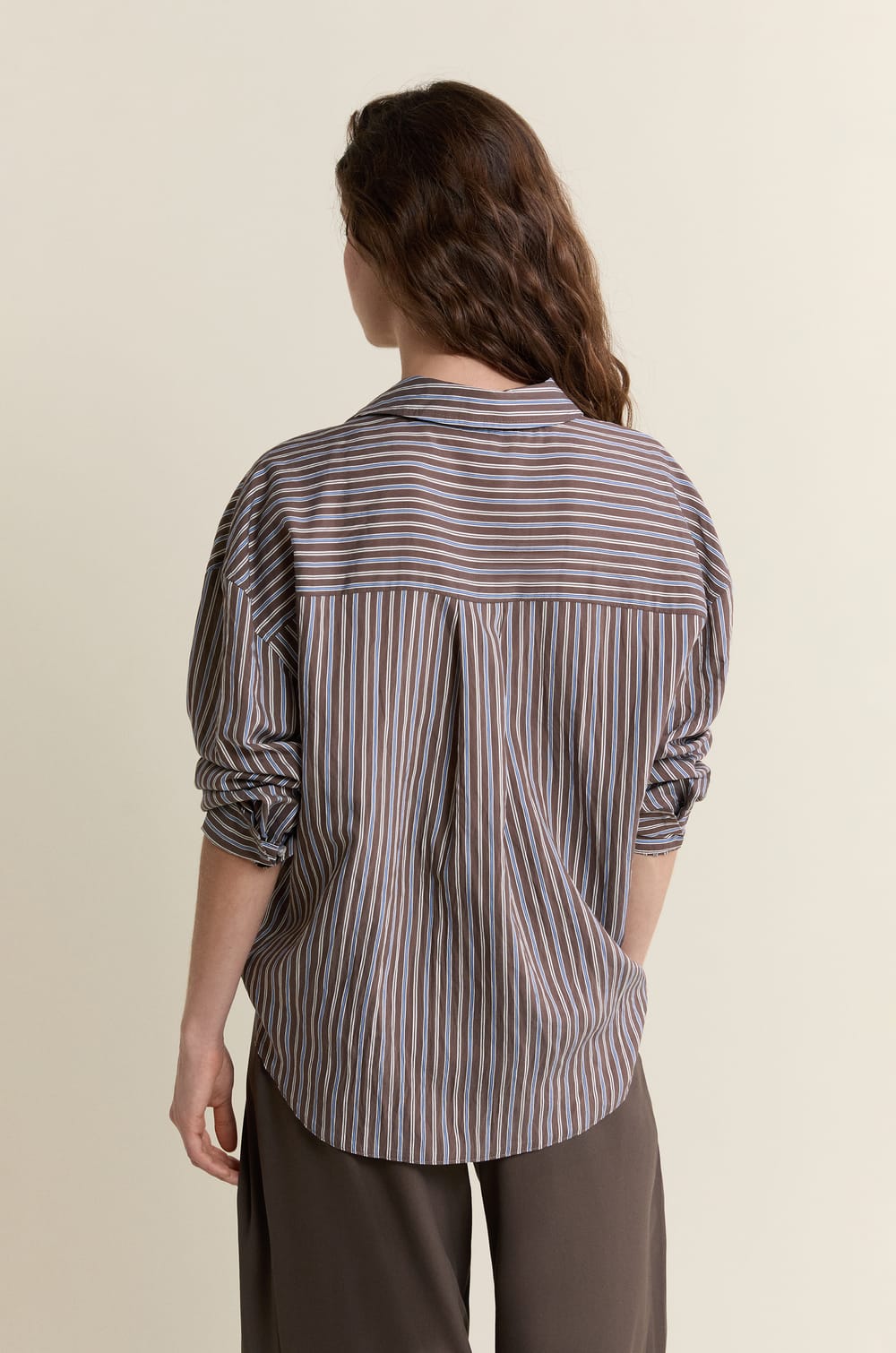 Chemise &agrave; rayures;${refinementColor}